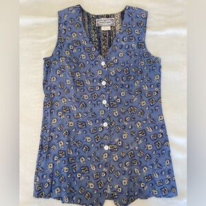 Vintage Jonathan Martin vest / sleeveless blouse